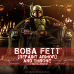 HOT TOYS 1/6 STAR WARS THE MANDALORIAN: BOBA FETT (REPAINT ARMOR) & THRONE - 30 CM