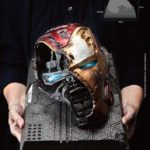 [PRE-ORDER MAYO 2022] BEAST KINGDOM AVENGERS ENDGAME MASTER CRAFT IRON MAN MK50 HELMET BATTLE DAMAGED - 22 CM