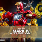 HOT TOYS 1/4 IRON MAN 2: IRON MAN MARK IV WITH SUIT-UP GANTRY - 63 CM