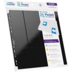 ULTIMATE GUARD 24-POCKET QUADROW PAGES SIDE-LOADING NEGRO (10 HOJAS)