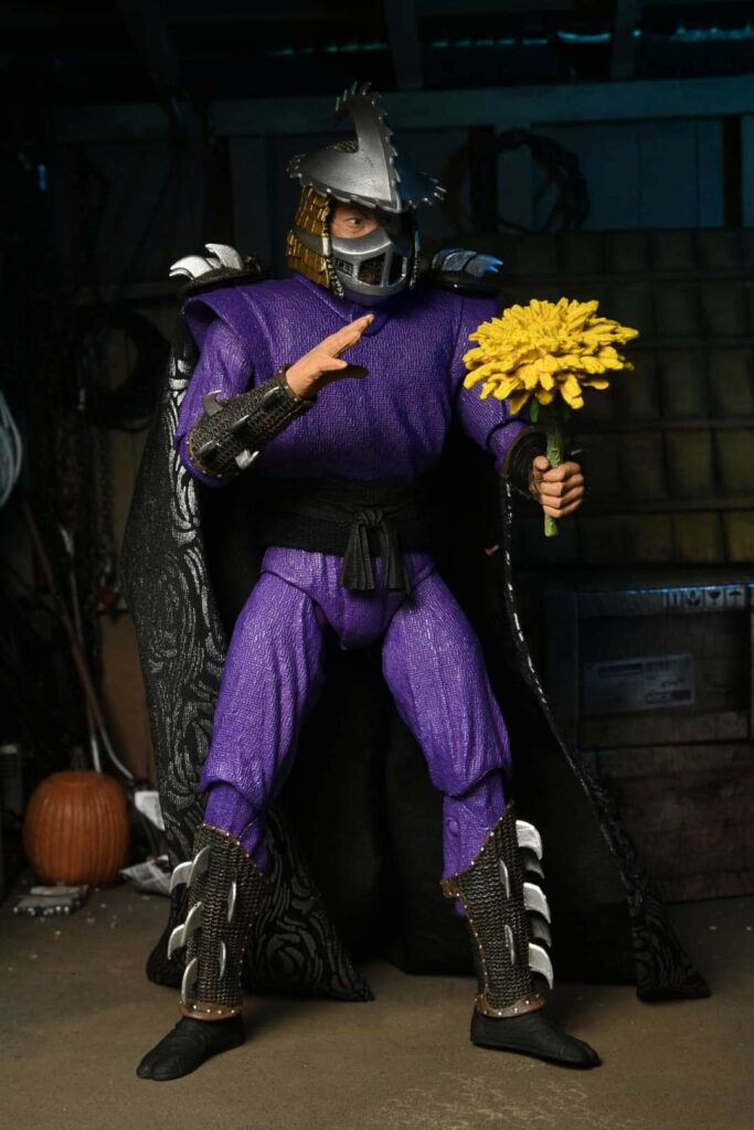 NECA Ultimate Shredder – Action Figure Delle Tartarughe Ninja 2 – Il Segreto Di Ooze – 18cm – Colori Nero E Lilla