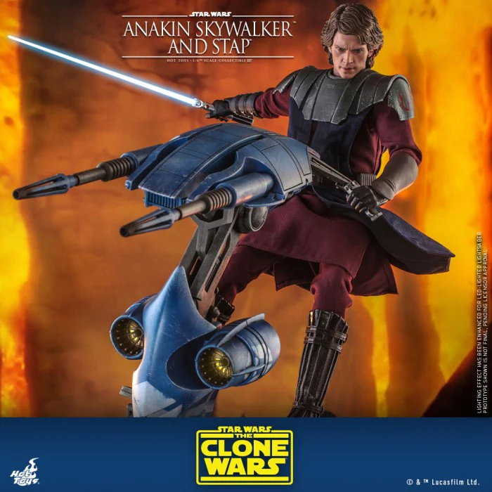 Hot Toys 1/6 Anakin Clone Wars & Stap Set
