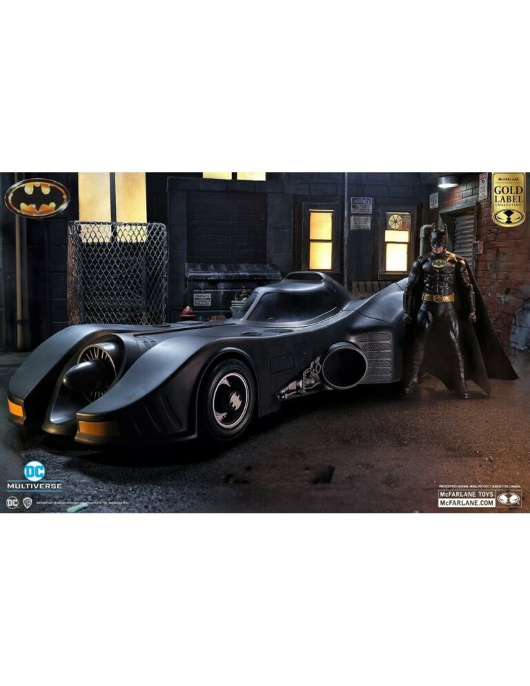McFARLANE DC MULTIVERSE GOLD LABEL SERIES BATMAN 1989 & BATMOBILE - 18/ ...