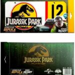 DOCTOR COLLECTOR JURASSIC PARK 1/1 PLACA MATRICULA DENNIS NEDRY - 33 CM