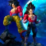 S.H FIGUARTS DRAGON BALL GT VEGETA SUPER SAIYAN 4 - 13 CM + S.H FIGUARTS DRAGON BALL GT SON GOKU SUPER SAIYAN 4 - 15 CM