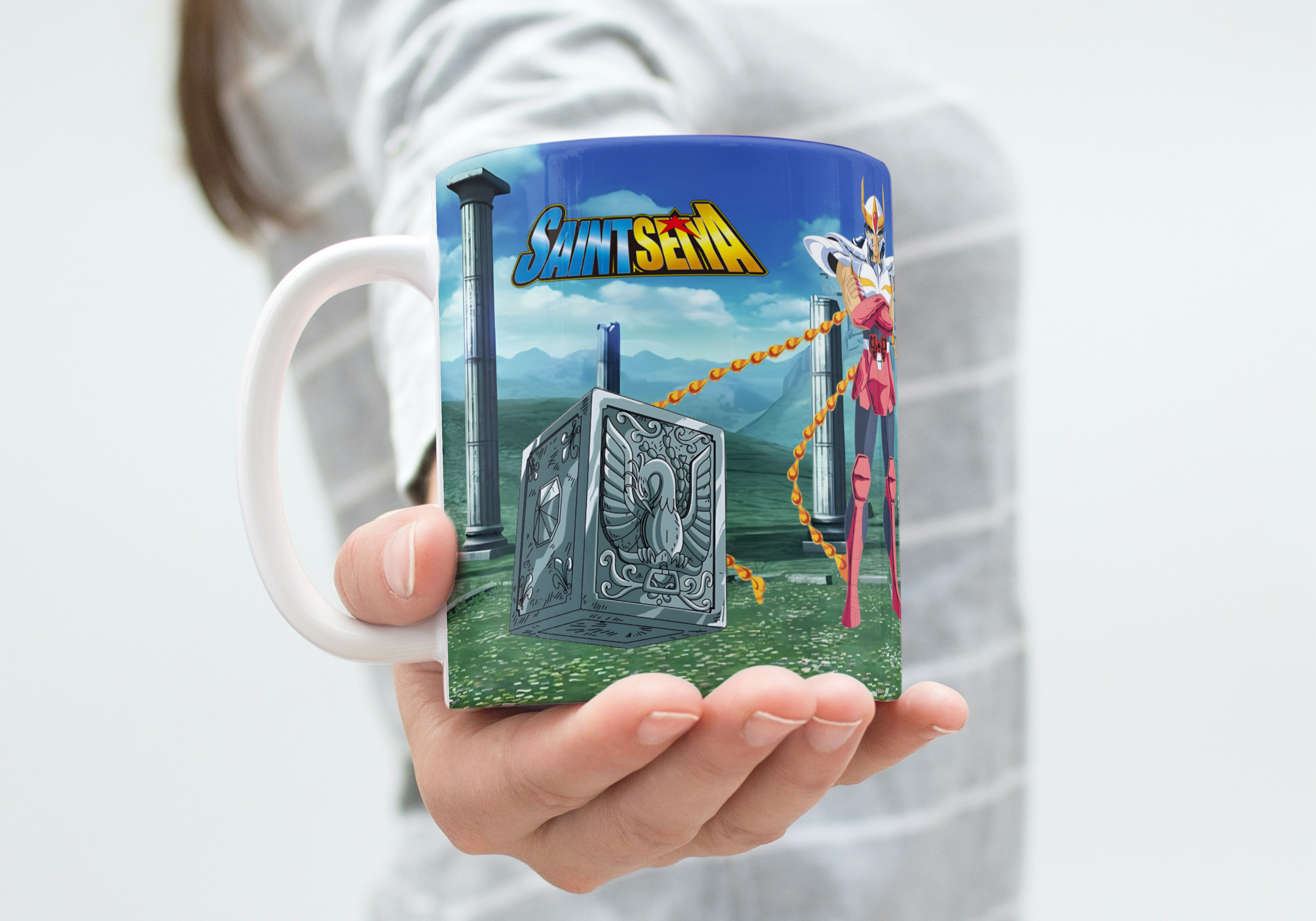 Caballeros del Zodiaco M.349 presentacion taza 1