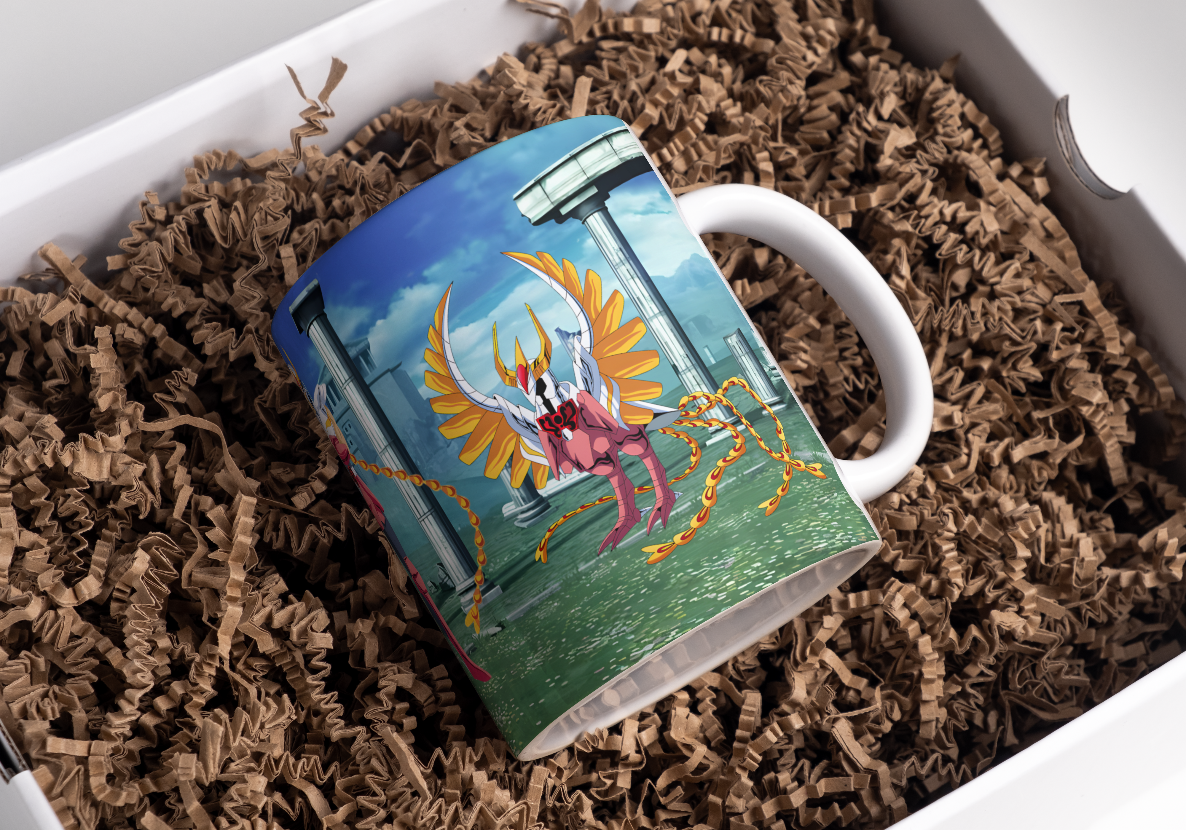 Caballeros del Zodiaco M.349 presentacion taza 2