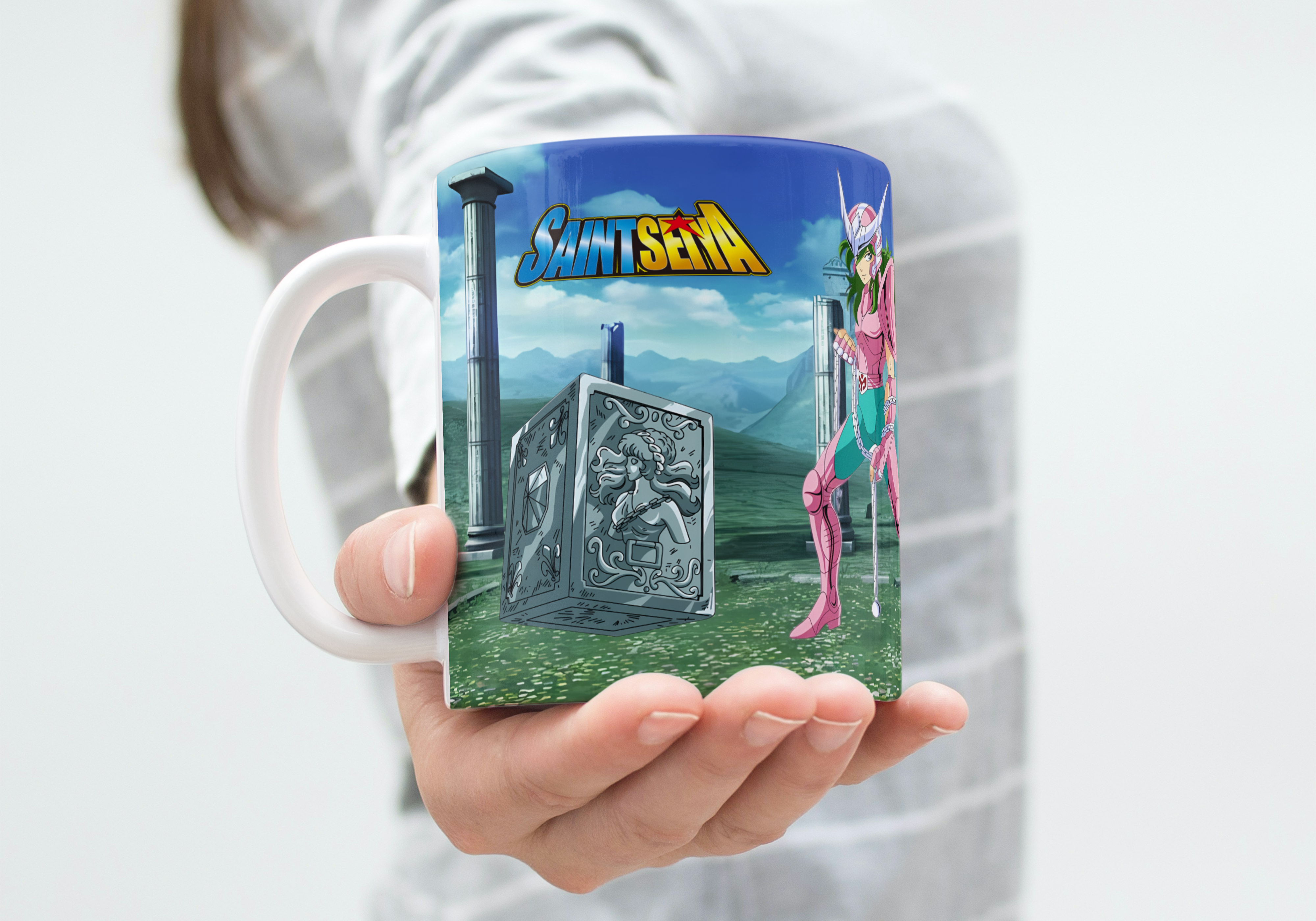 Caballeros del zodiaco M.344 presentacion taza 1