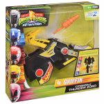 PLAYMATES MIGHTY MORPHIN POWER RANGERS SET 5 COMBINABLES THUNDERZORD + TAZA PERSONALIZADA - Imagen 9
