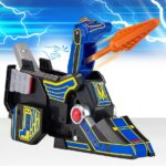 PLAYMATES MIGHTY MORPHIN POWER RANGERS SET 5 COMBINABLES THUNDERZORD + TAZA PERSONALIZADA - Imagen 14