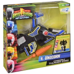PLAYMATES MIGHTY MORPHIN POWER RANGERS SET 5 COMBINABLES THUNDERZORD + TAZA PERSONALIZADA - Imagen 8