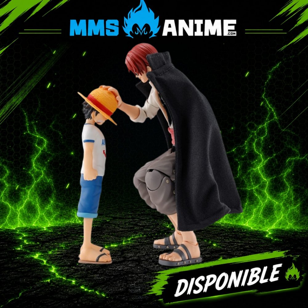 SH-FIGUARTSL-MMSANIME_3 S.H FIGUARTS PREMIUM BANDAI ONE PIECE SHANKS & MONKEY D. LUFFY CHILDHOOD - 17 CM - Imagen 1