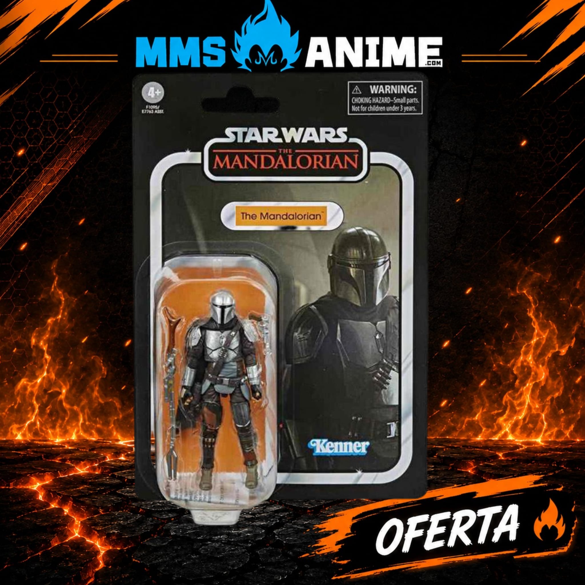 WhatsApp Image 2026-08-09 at 08.41.18 HASBRO STAR WARS VINTAGE MANDO MONDAYS : THE MANDALORIAN - 10 CM - Imagen 1