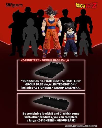Sh Figuarts Dragon Ball Son Gohan Z-Fighters Group Base Ver. A en MMSANIME