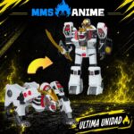 PLAYMATES MIGHTY MORPHIN POWER RANGERS WHITE TIGERZORD - 25 CM