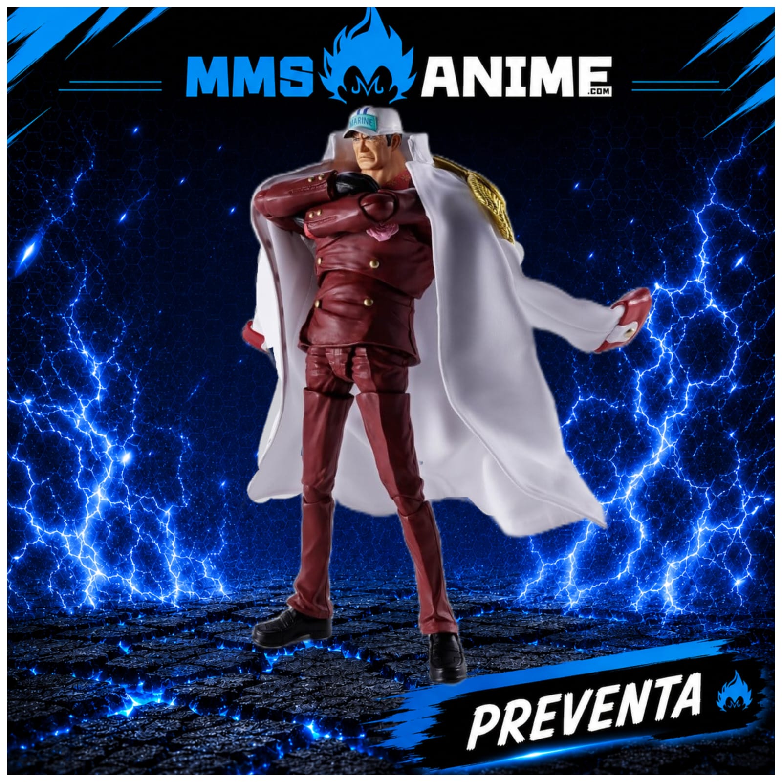 WhatsApp Image 2026-09-21 at 16.37.50 (1) S.H FIGUARTS ONE PIECE SAKAZUKI (AKAINU) -MARINEFORD- 20 CM - Imagen 1